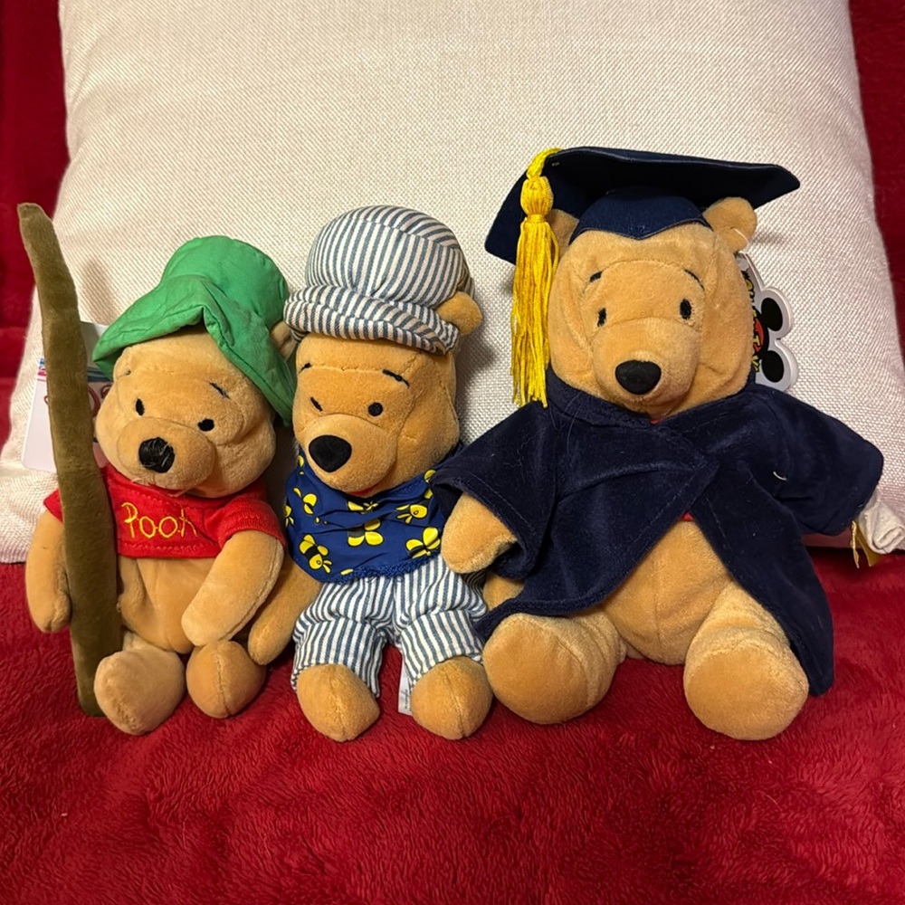 Disney Vintage Winnie the Pooh Stuffed Animals Collection